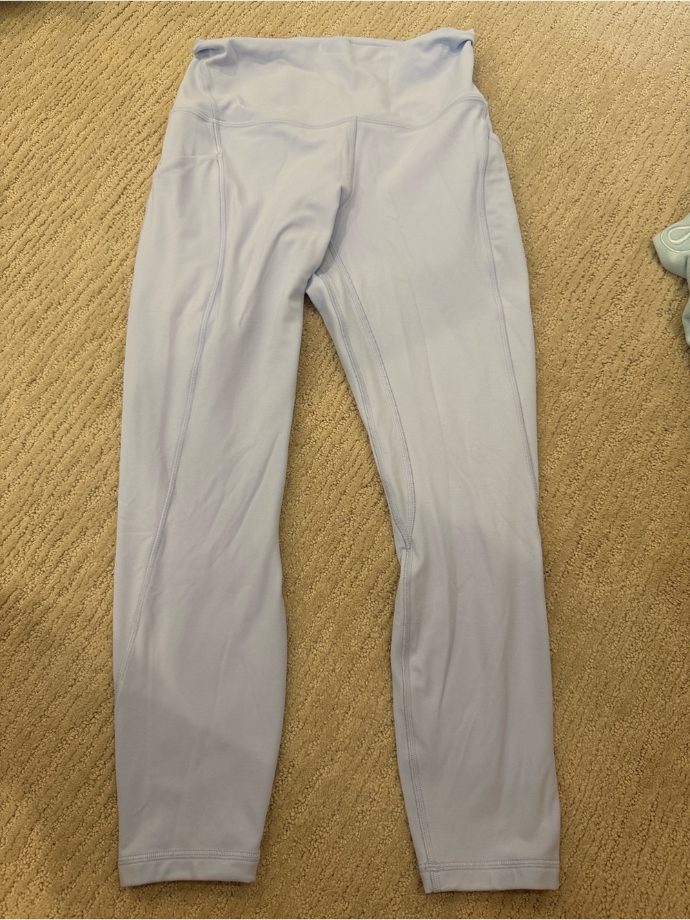 Light blue periwinkle lululemon align leggings with pockets size 8 25 in inseam